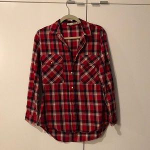 Red plaid shirt